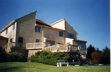 Rear Elevation - Multi-level Deck Swimming Pool and Spa