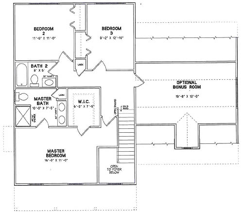 second floor plan