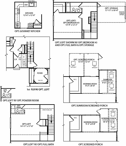 Augusta Model Floor Plan Options