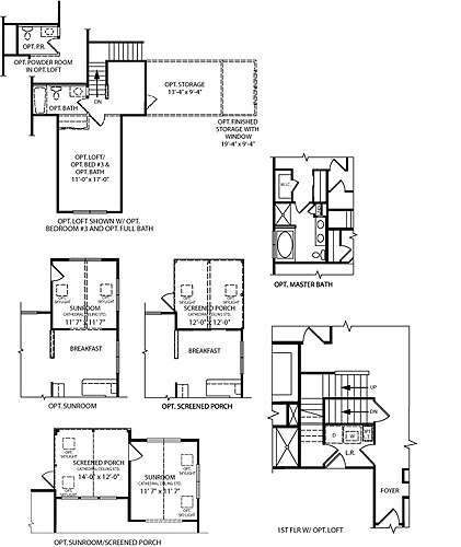 Broadmoor Model Floor Plan Options