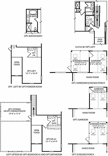 Callaway Model Floor Plan Options